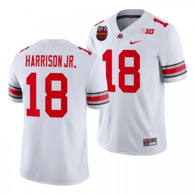 Men's NCAA Ohio State Buckeyes Marvin Harrison Jr. #18 College Stitched 2023 Collection White Football Jersey FA20Z05UC